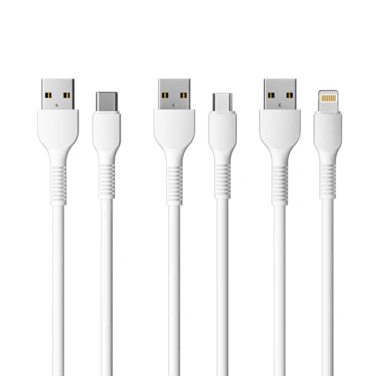 1 メートル 2 メートル 3 メートル 2.4A 3A PVC/TPE マイクロ USB タイプ C ライトニング USB ケーブル卸売携帯電話アクセサリーデータケーブル USB 充電ケーブル Huawei 社 Xiaomi Samsung 電話用